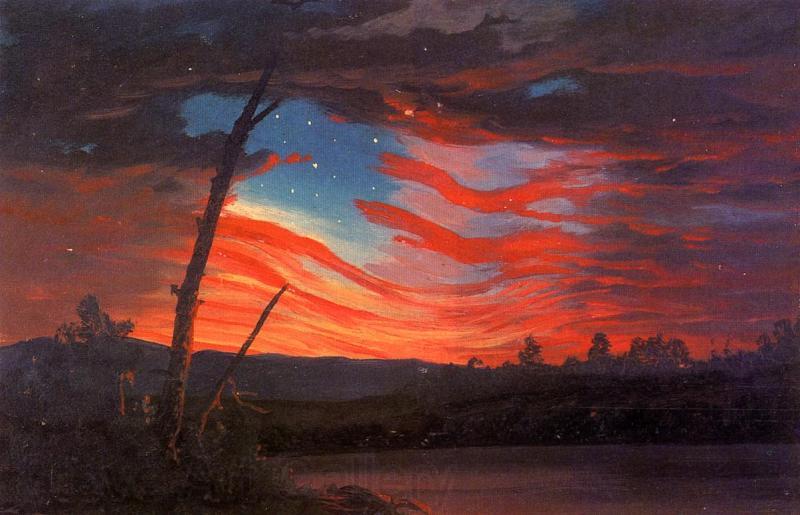 Frederic Edwin Church Our Banner in the Sky France oil painting art